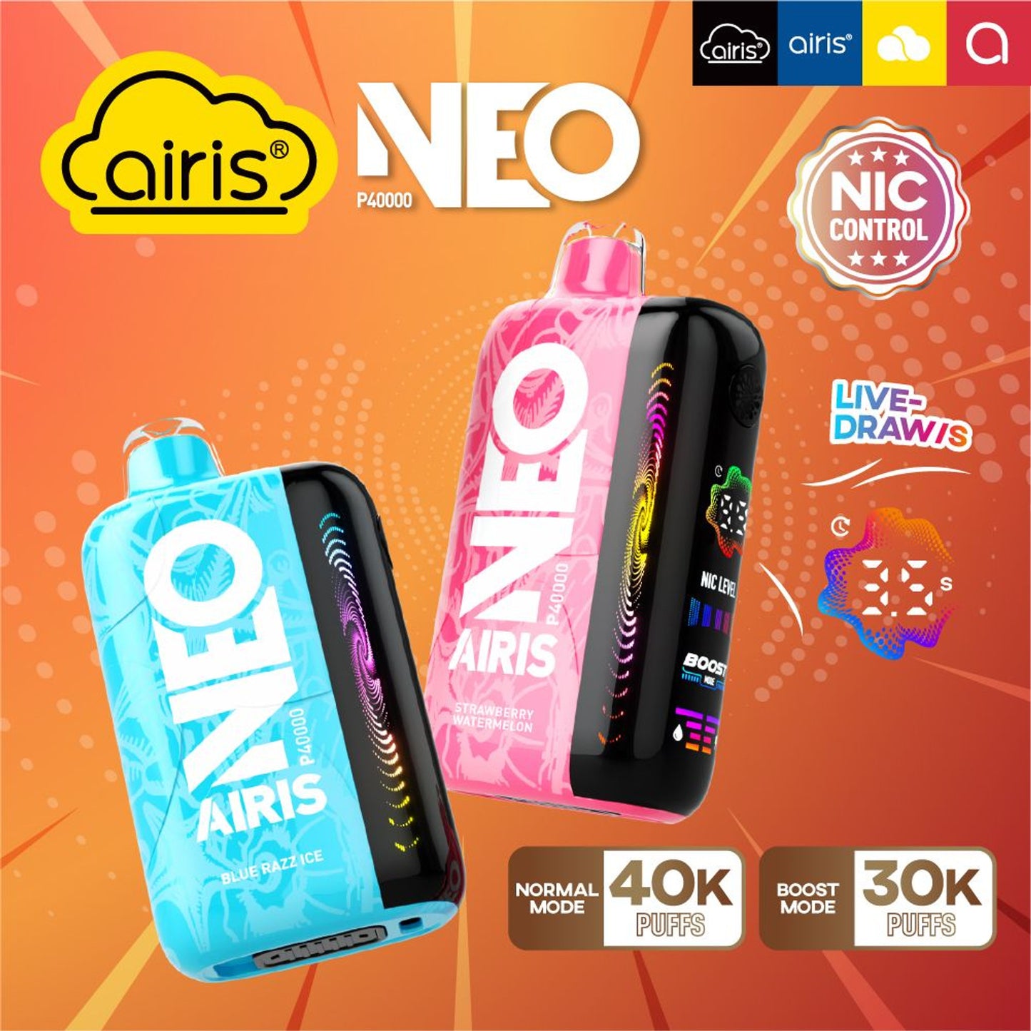 Airis Neo P40K Disposable (40000 Puffs) - Smok City
