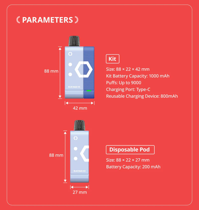 Off-Stamp SW9000 Disposable Kit Rechargeable Battery Replaceable – 9000 Puffs - Smok City
