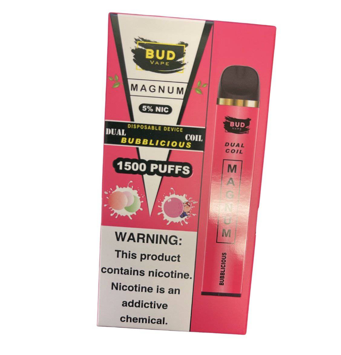 Bud Vape MAGNUM Disposables 1500 Puff - Smok City