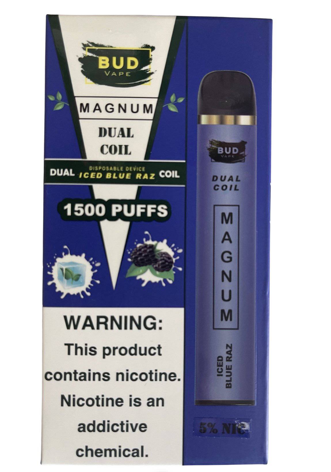 Bud Vape MAGNUM Disposables 1500 Puff - Smok City