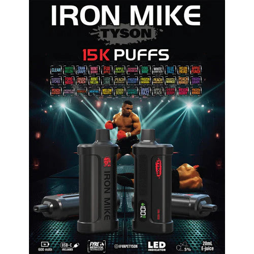 Tyson 2.0 Iron Mike 15000 Puffs Disposable Vape