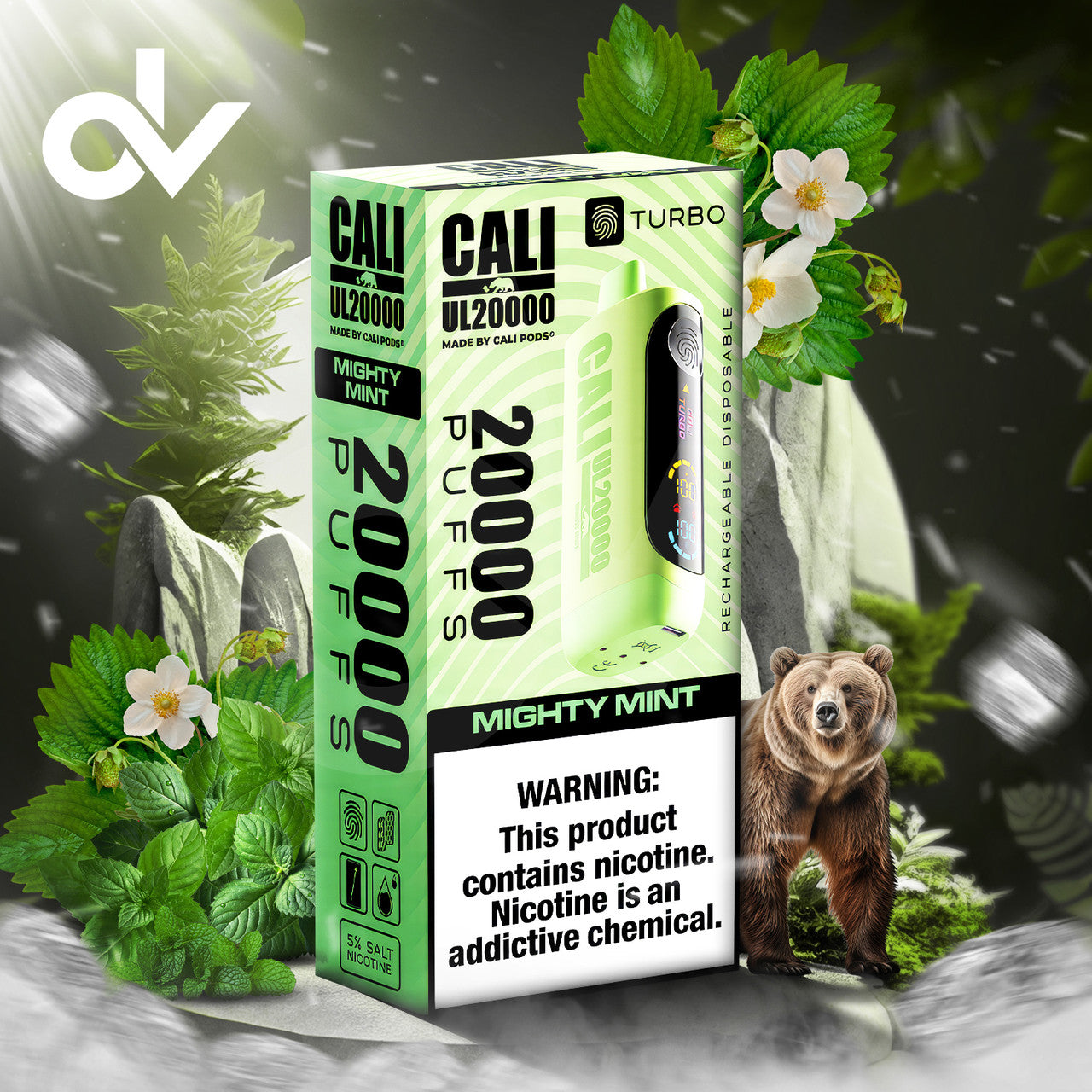 Cali UL20000 20ML 20K Puffs Disposable Vape Device With Turbo Touch & Big Screen Made By Cali Pods - Smok City