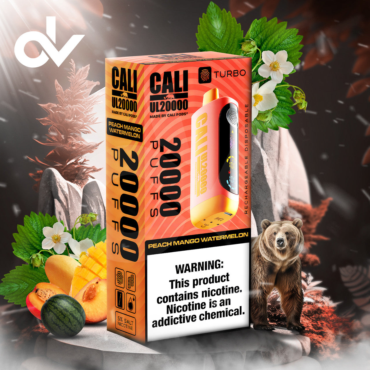 Cali UL20000 20ML 20K Puffs Disposable Vape Device With Turbo Touch & Big Screen Made By Cali Pods - Smok City