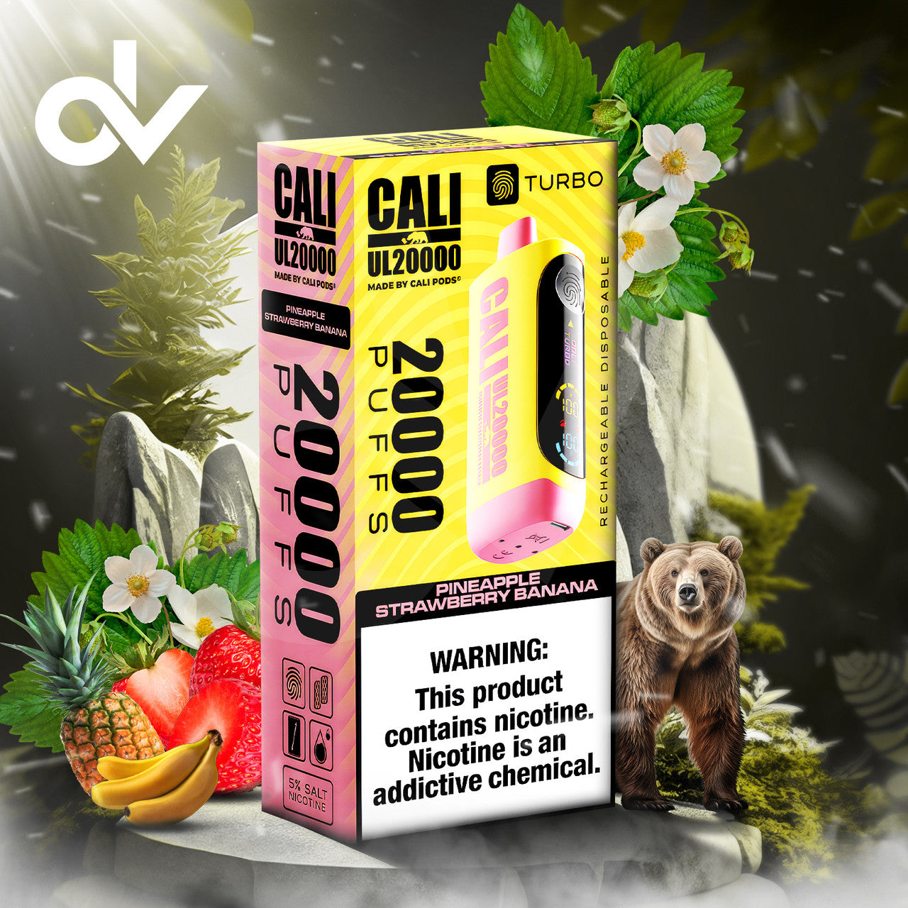 Cali UL20000 20ML 20K Puffs Disposable Vape Device With Turbo Touch & Big Screen Made By Cali Pods - Smok City