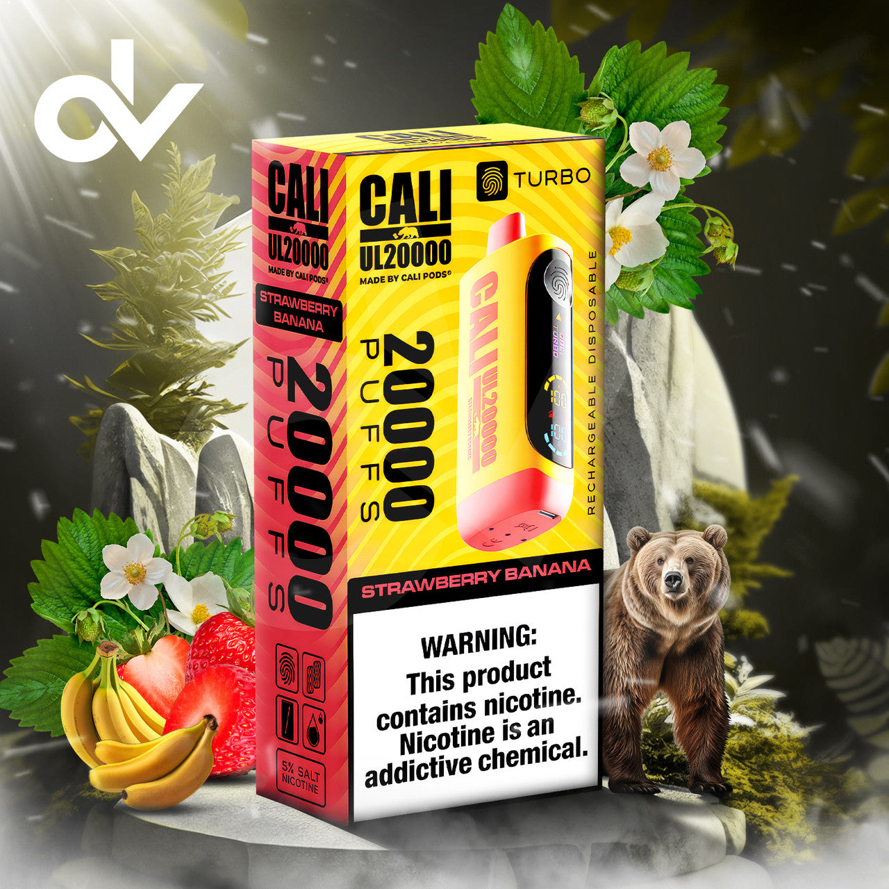 Cali UL20000 20ML 20K Puffs Disposable Vape Device With Turbo Touch & Big Screen Made By Cali Pods - Smok City