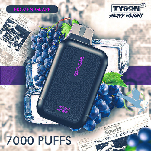 Tyson 2.0 Heavy Weight 15ML 550mAh 7000 Puffs Prefilled Nicotine Salt Disposable Device With Mesh Coil & USB-C Included - Smok City