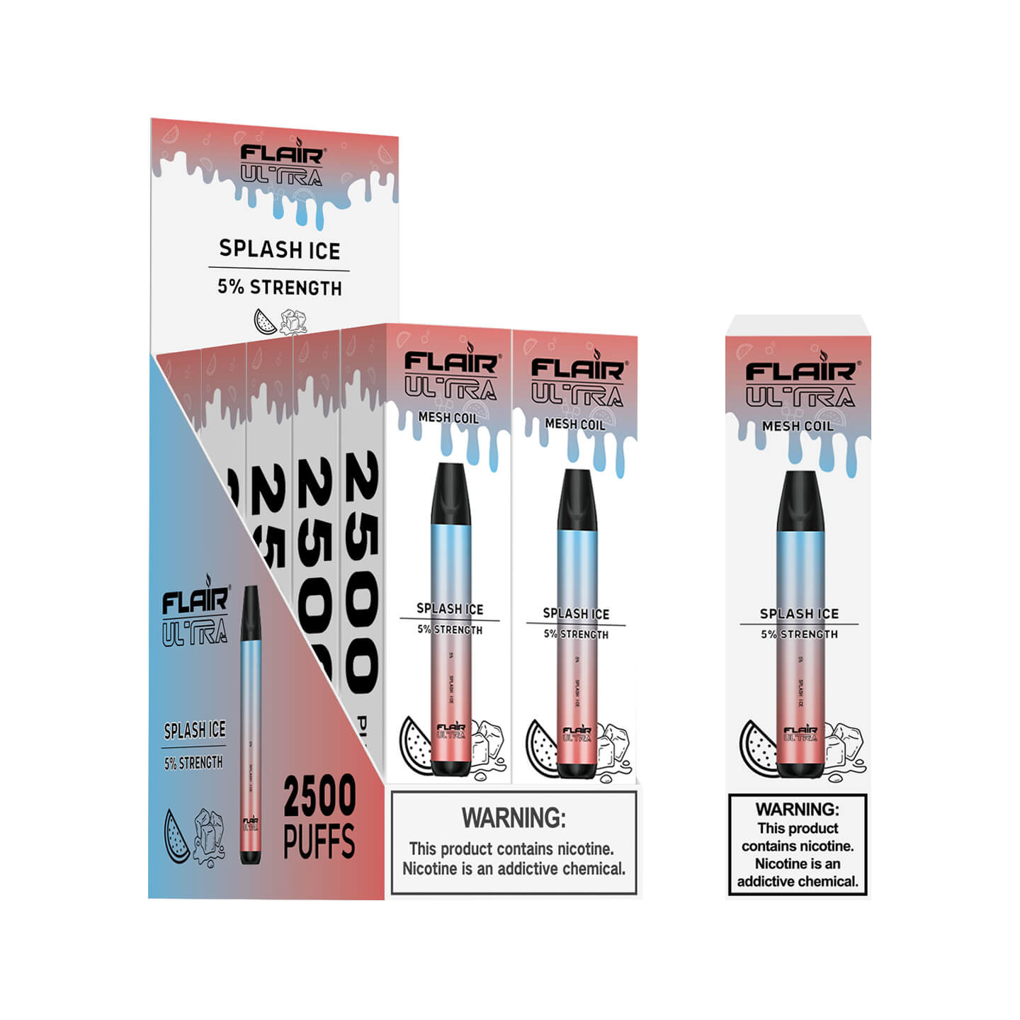 Flair Ultra Disposable Devices, 2500 Puffs